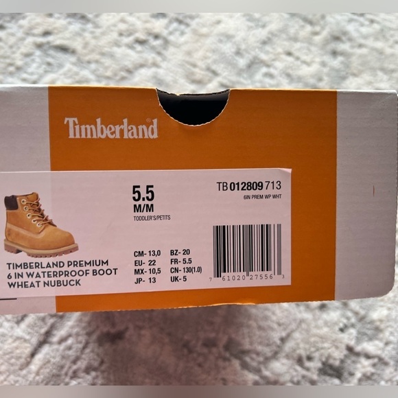 Timberland 6" Premium Waterproof Boots Size 5.5C Toddlers - Picture 5 of 5